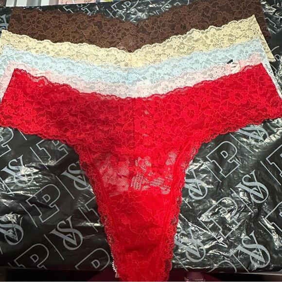 Victorias Secret Lace Thong Panties